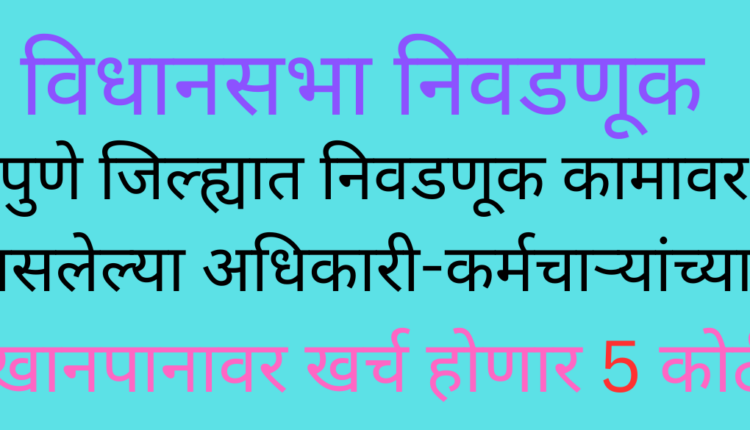 5 Crores Will Be Spent On Food For The Officers-Employees On Assembly Election Work