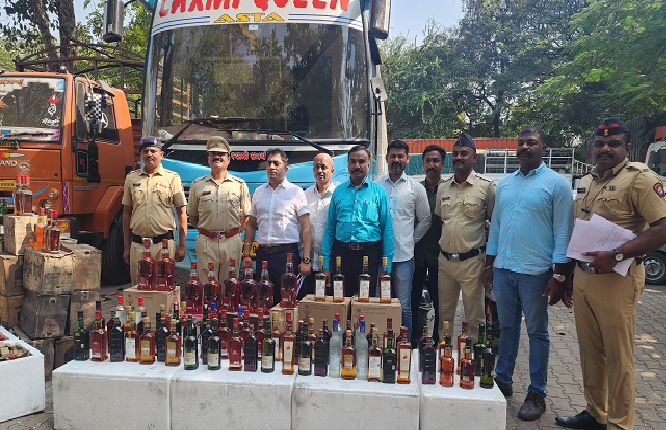 Liquor worth 1 crore 20 lakhs seized by the State Excise Department